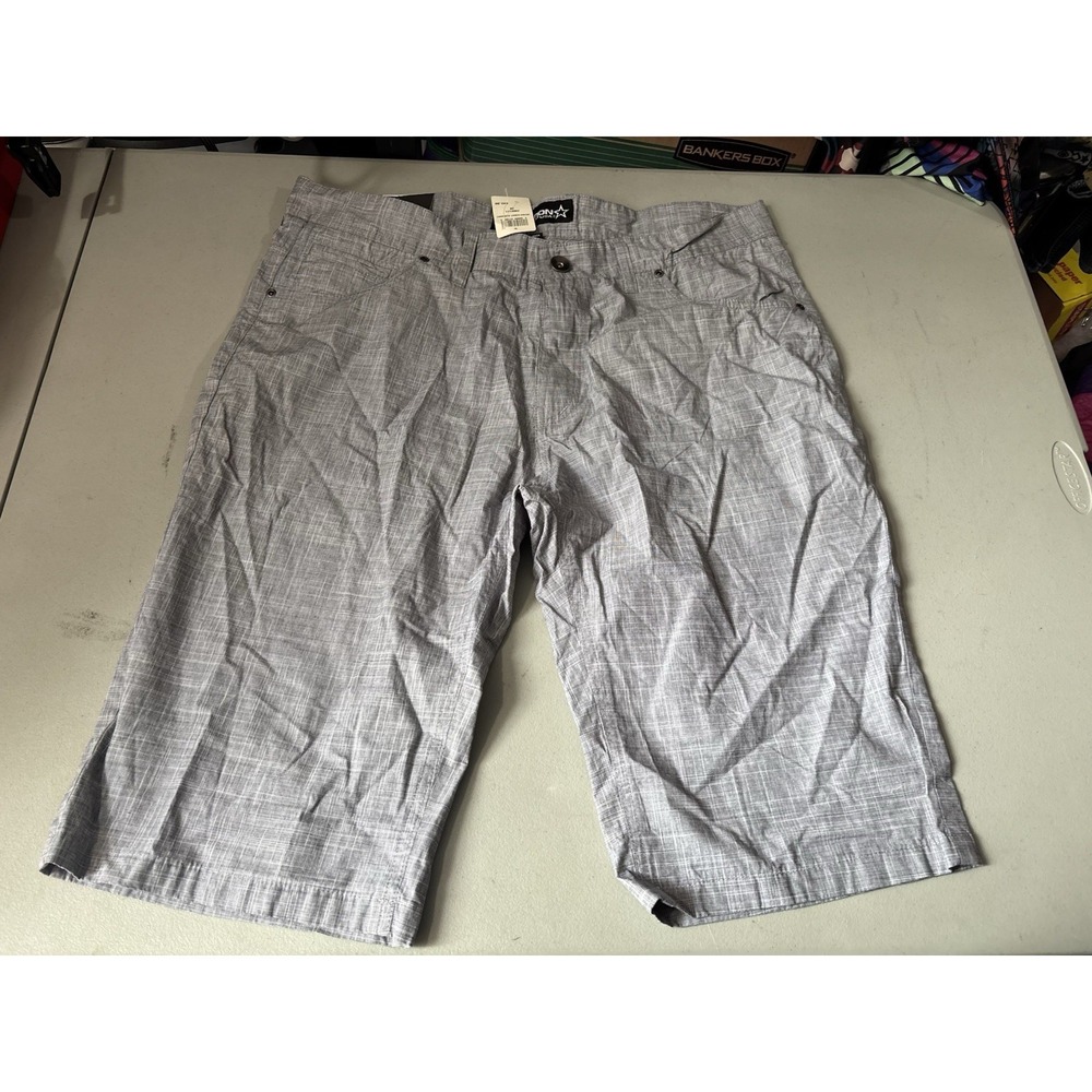 Men's FootAction USA Plaid Cargo Shorts 100% Cotton Sz 38 NWT